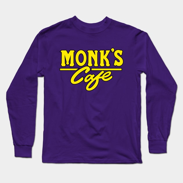 Monk's Cafe Long Sleeve T-Shirt by MoustacheRoboto